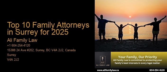Top 10 Family Attorneys in Surrey for 2025