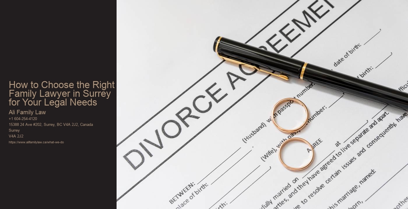 How to Choose the Right Family Lawyer in Surrey for Your Legal Needs