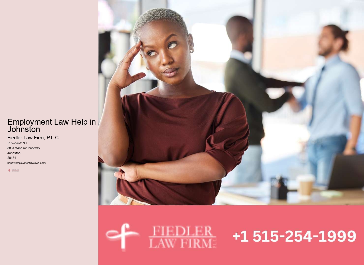 Skilled Wrongful Termination Attorney Johnston