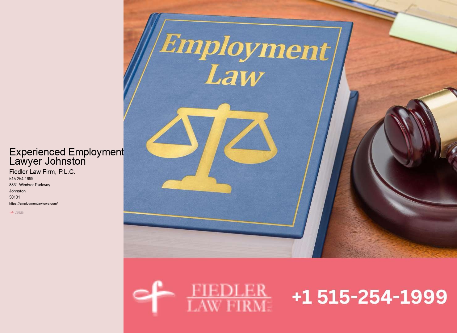 Experienced Workplace Discrimination Legal Counsel Johnston