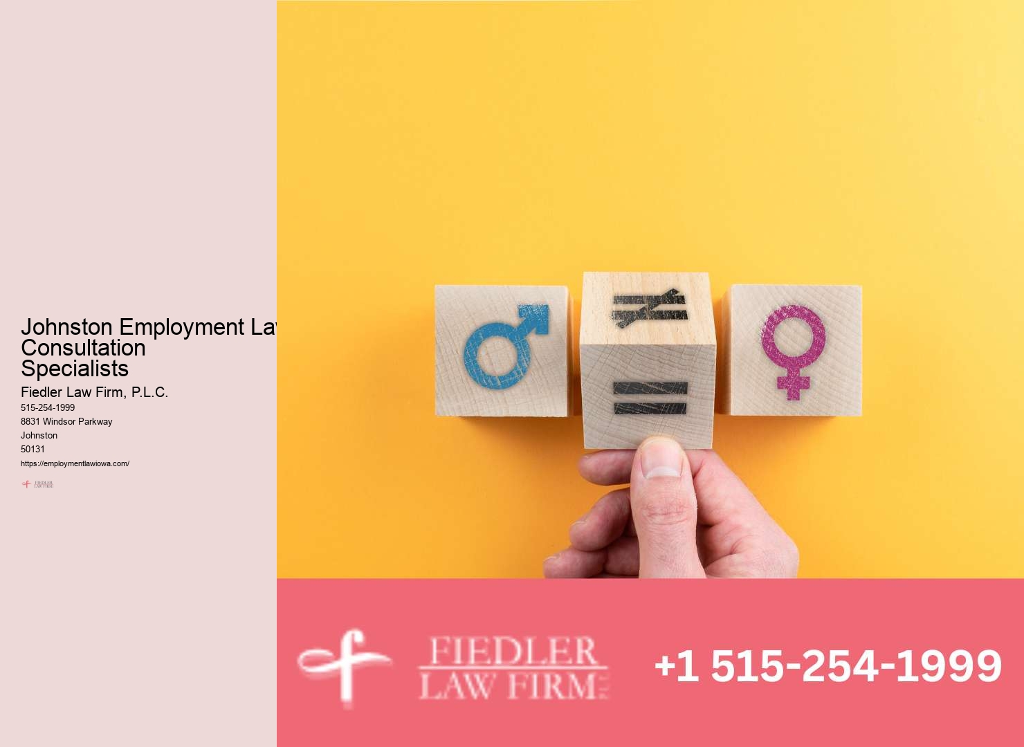 Dependable Wrongful Termination Attorney Johnston