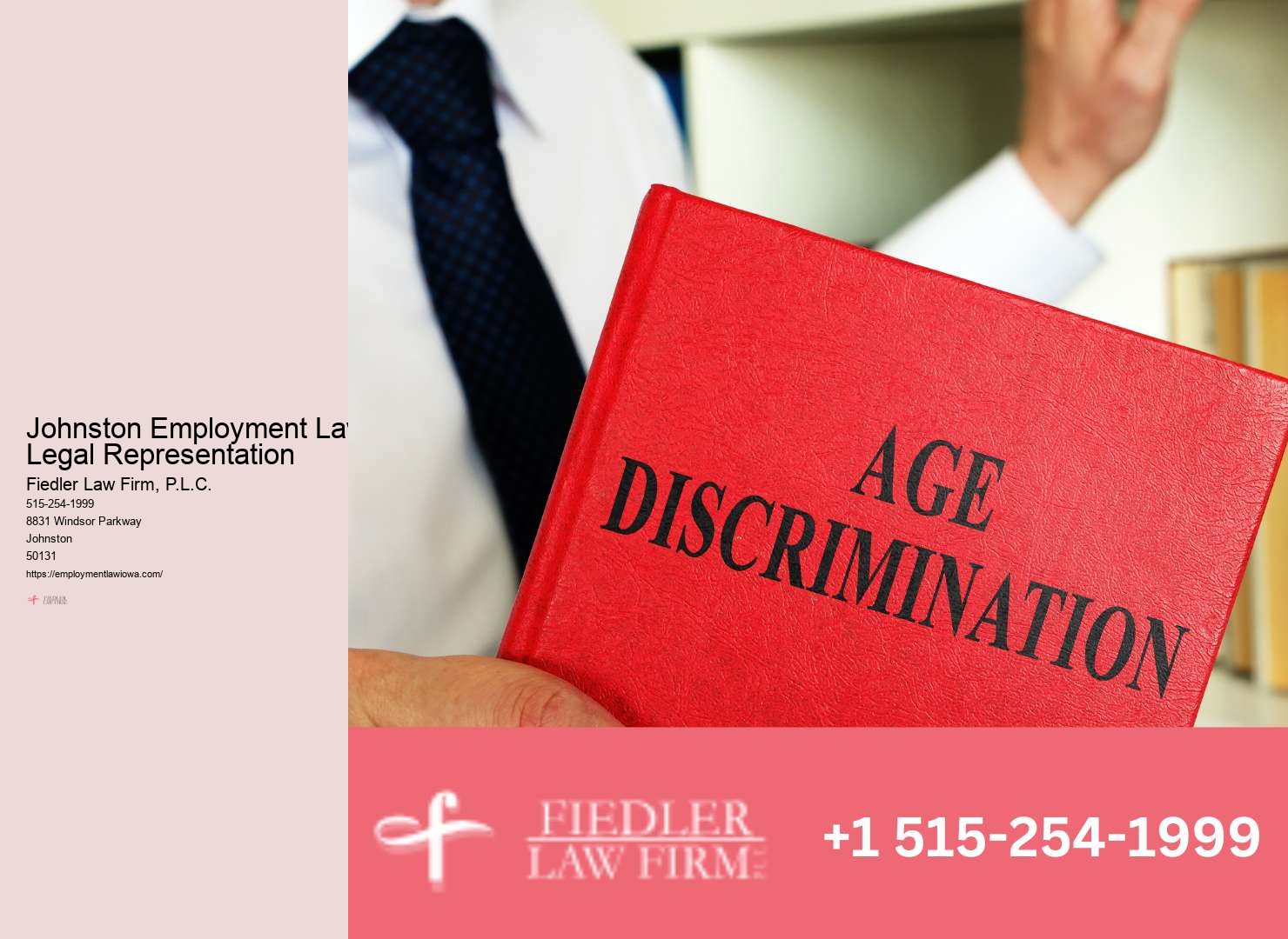 Employment Lawyer Johnston case evaluation