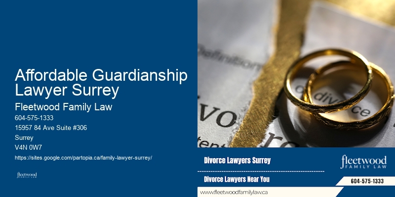 Property Division Lawyer Affordable Guardianship Lawyer Surrey BC