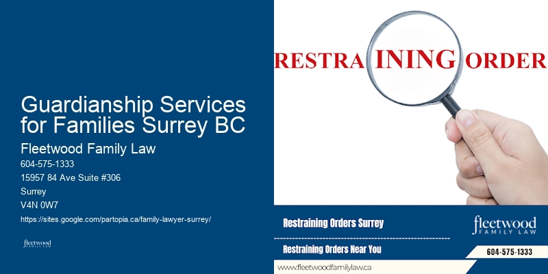 Guardianship Services for Families Surrey BC BC Family Law Services