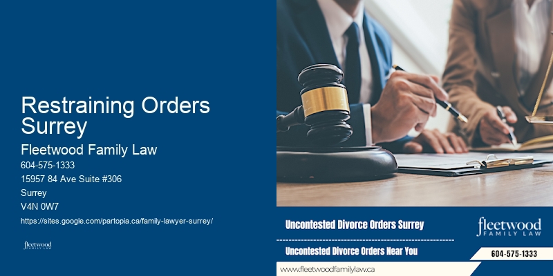 Legal Separation Lawyer Restraining Orders Surrey
