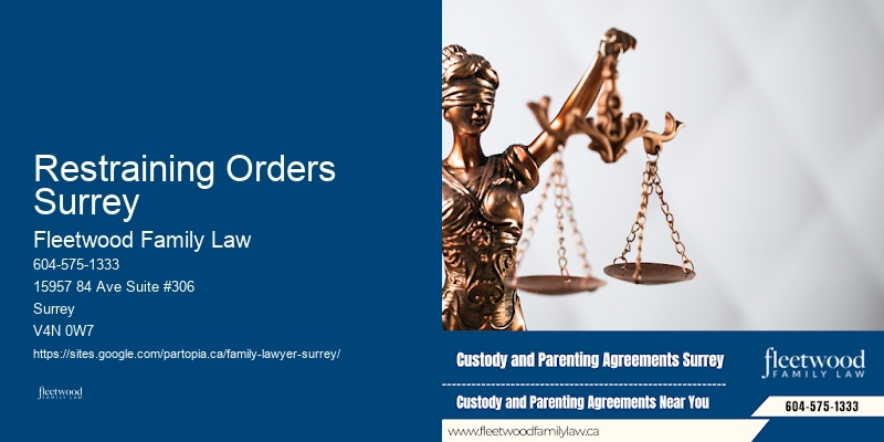 Family Law Settlements Restraining Orders Surrey BC