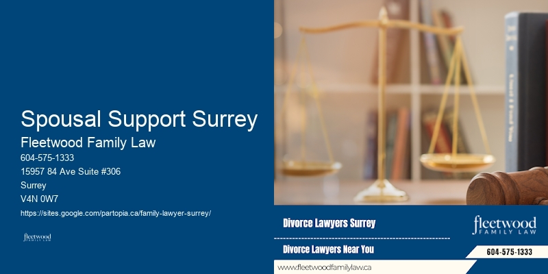Spousal Support Surrey