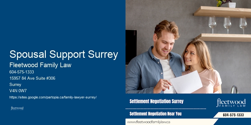 Child Custody Dispute Lawyer Spousal Support Surrey