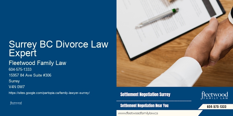 Surrey BC Divorce Law Expert Property Settlement Lawyer