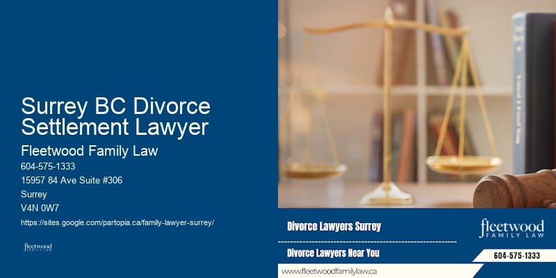 Surrey BC Divorce Settlement Lawyer