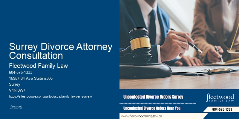 Family Law Experts in Surrey Divorce Attorney Consultation, BC