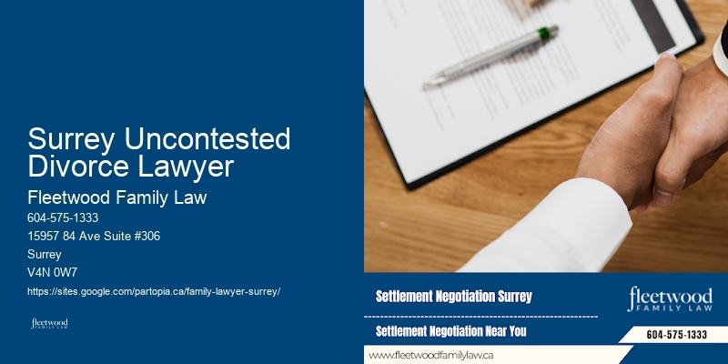 Surrey Uncontested Divorce Lawyer Family Lawyer Specializing in Separation