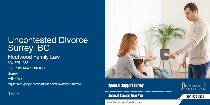 Child Support Disputes Uncontested Divorce Surrey, BC BC