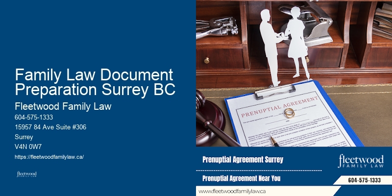 Family Law Document Preparation Surrey BC Family Law Services