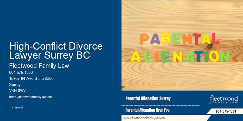 High-Conflict Divorce Lawyer Surrey BC BC Paternity Lawyer