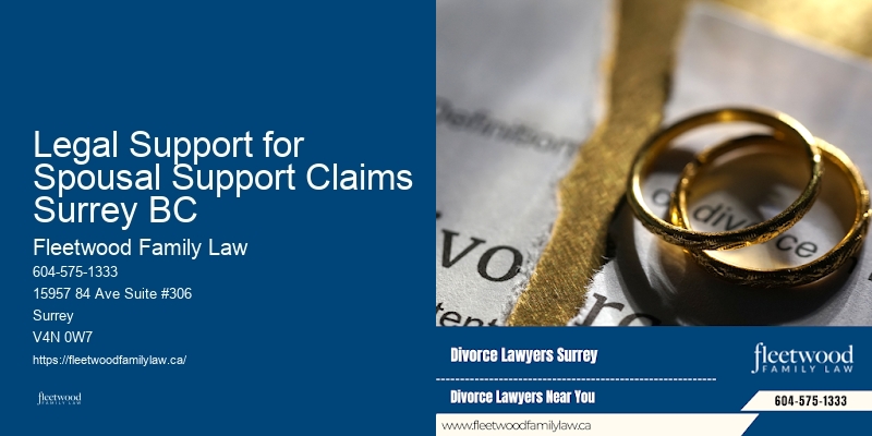 Experienced Divorce Attorneys in Legal Support for Spousal Support Claims Surrey BC BC