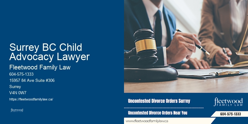 Surrey BC Child Advocacy Lawyer BC Prenuptial Agreement Lawyer