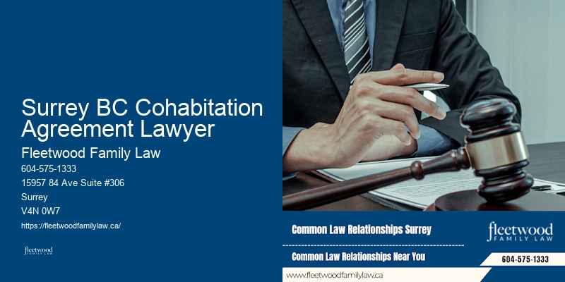 Family asset division lawyer Surrey BC Cohabitation Agreement Lawyer
