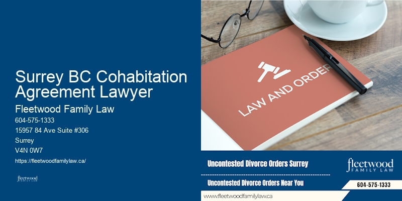 Family Law Mediation Services Surrey BC Cohabitation Agreement Lawyer BC