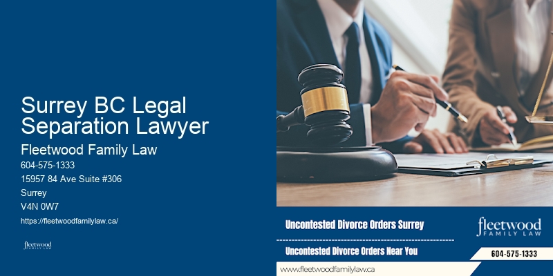 Common Law Marriage Legal Counsel Surrey BC Legal Separation Lawyer BC