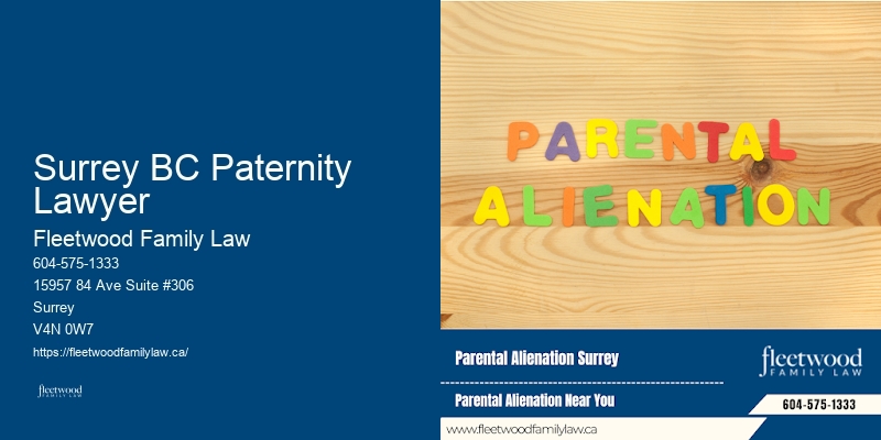 Surrey BC Paternity Lawyer BC Family Law Consultation