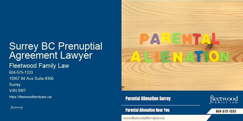 Surrey BC Prenuptial Agreement Lawyer BC Family Legal Counselors