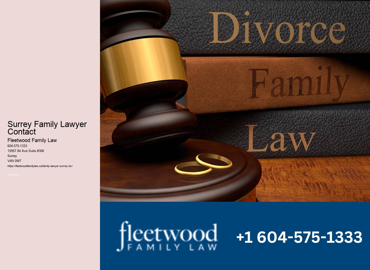 Experienced Family Law Office Surrey Family Lawyer Contact