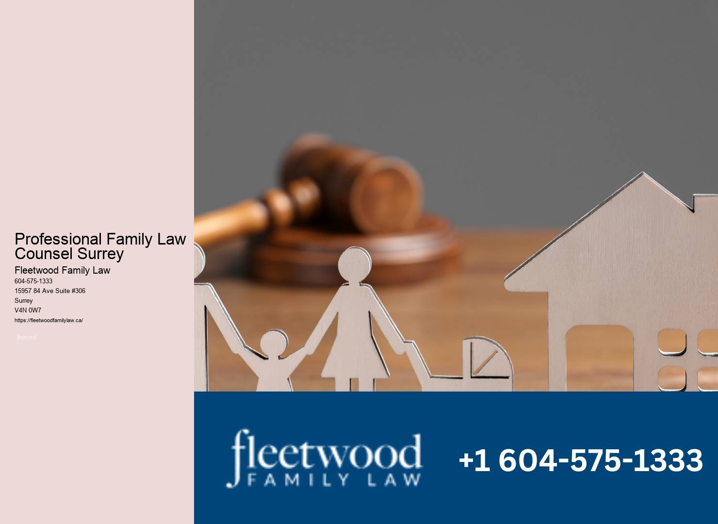 Professional Family Law Counsel Surrey Family Lawyer Free Consultation
