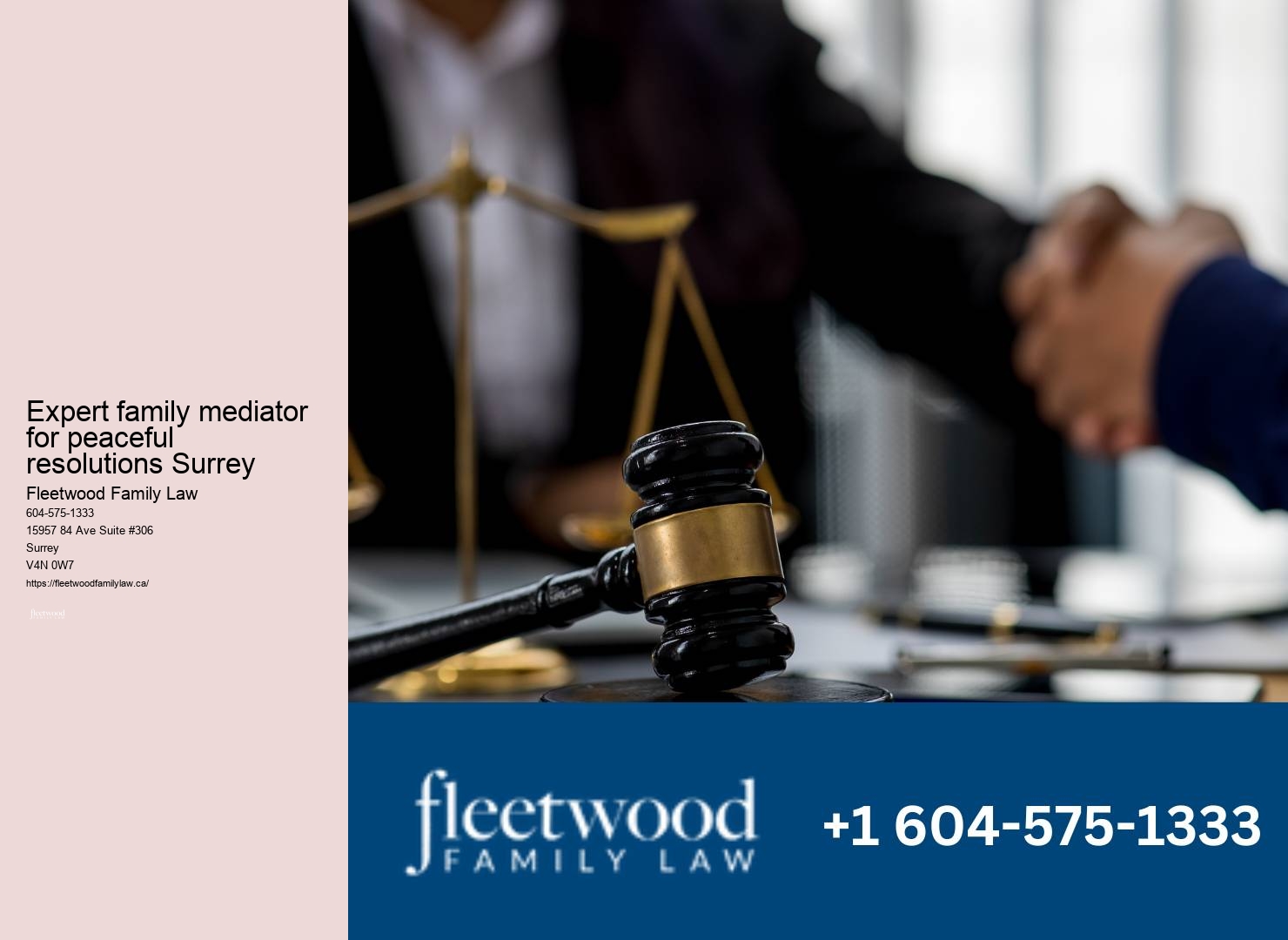 Expert family mediator for peaceful resolutions Surrey family law office services