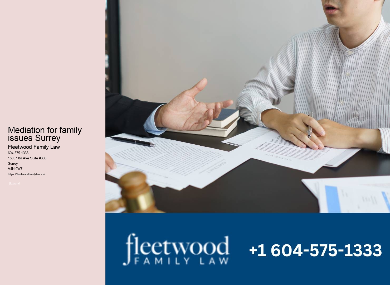 Family law dispute consultation Mediation for family issues Surrey