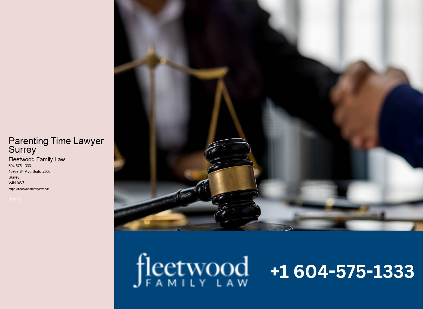 Family Law Experts Parenting Time Lawyer Surrey