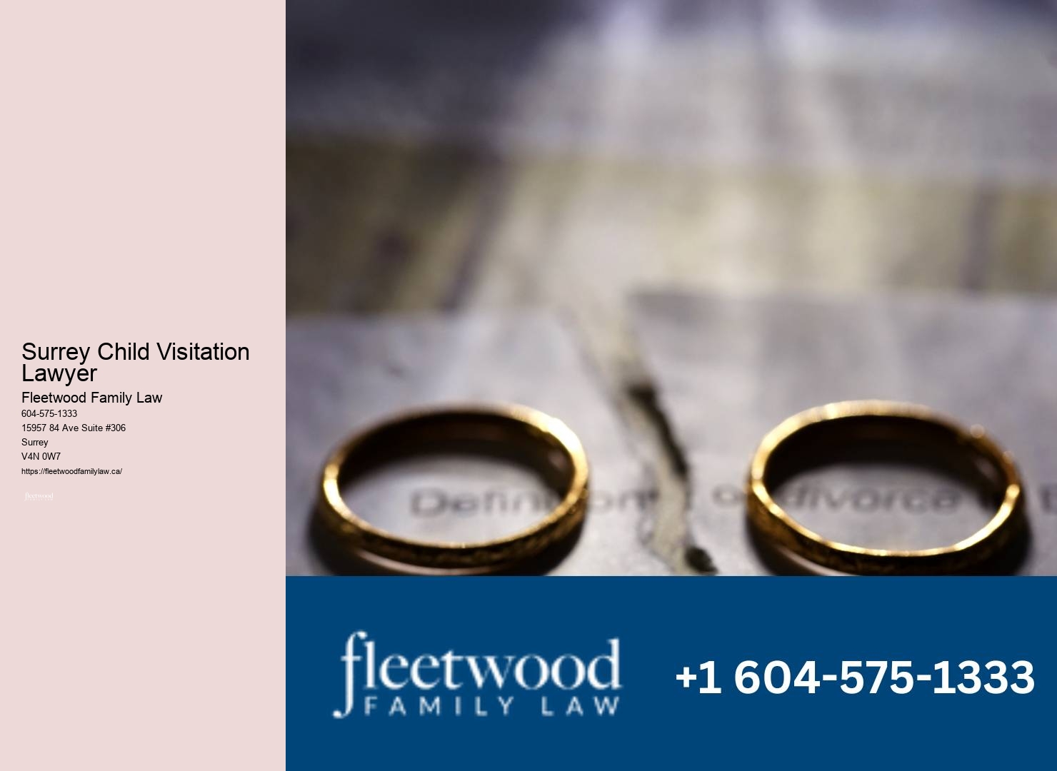 Surrey Child Visitation Lawyer Domestic Partnership Lawyer