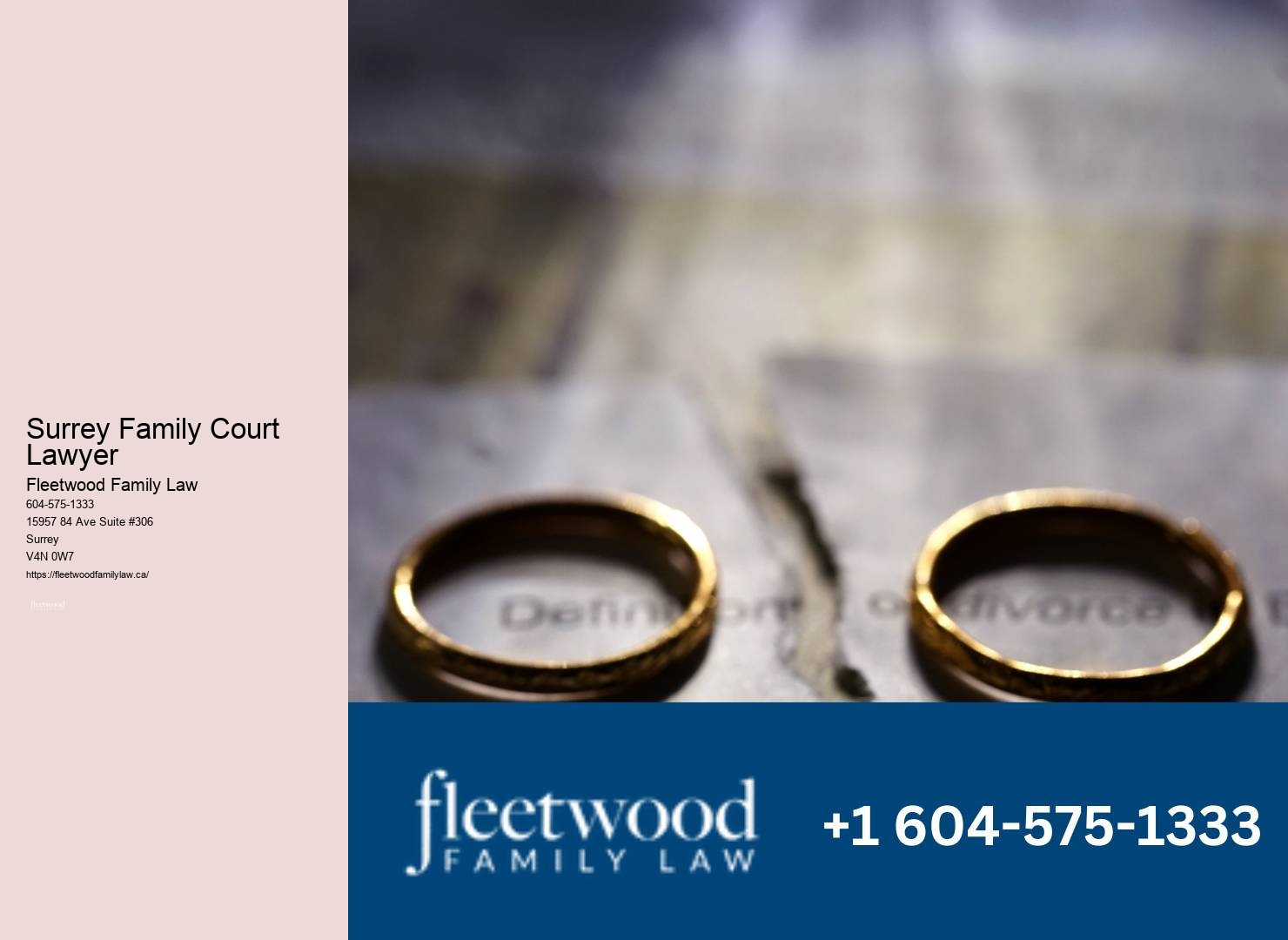 Family law attorney fees Surrey Family Court Lawyer