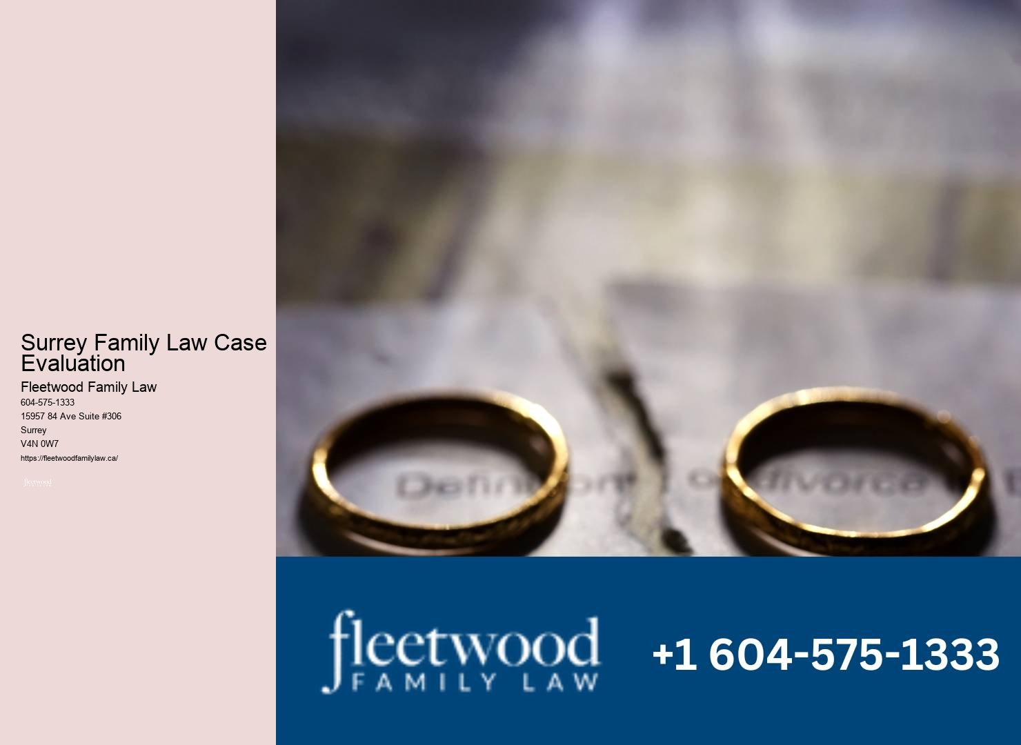 Surrey Family Law Case Evaluation family law advice center