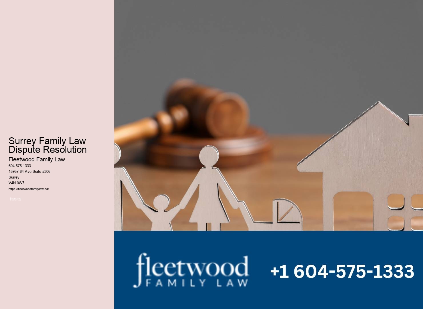 Surrey Family Law Dispute Resolution Cohabitation Agreement Lawyer