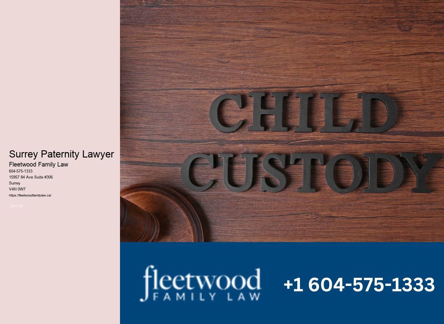 Top family law firm Surrey Paternity Lawyer