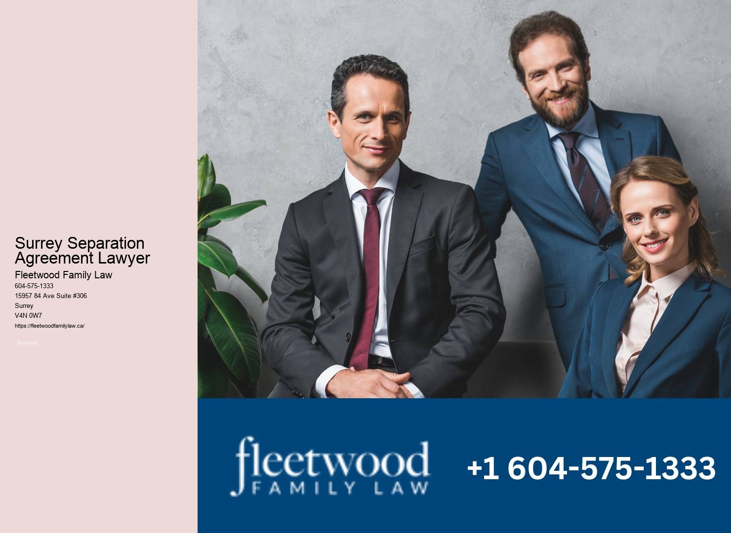 Surrey Separation Agreement Lawyer Family Law Attorney Near Me