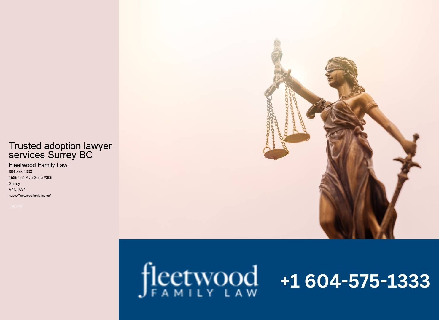 Trusted adoption lawyer services Surrey BC Family Lawyer Reviews