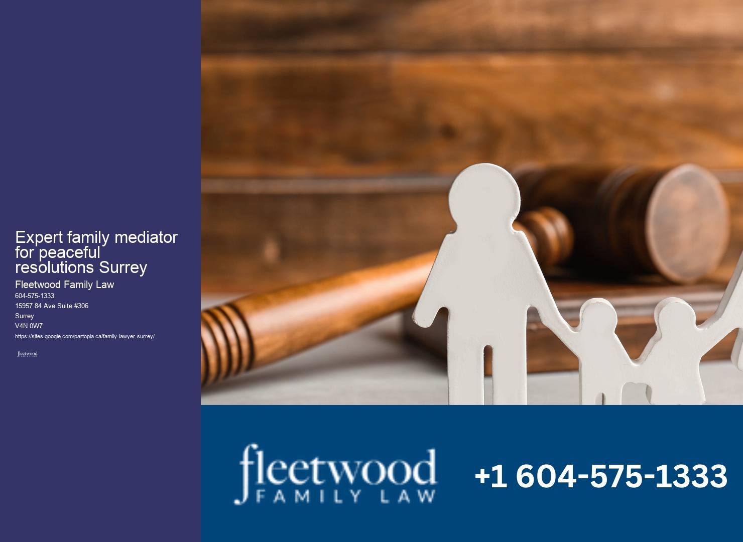 Expert family mediator for peaceful resolutions Surrey divorce settlement attorney