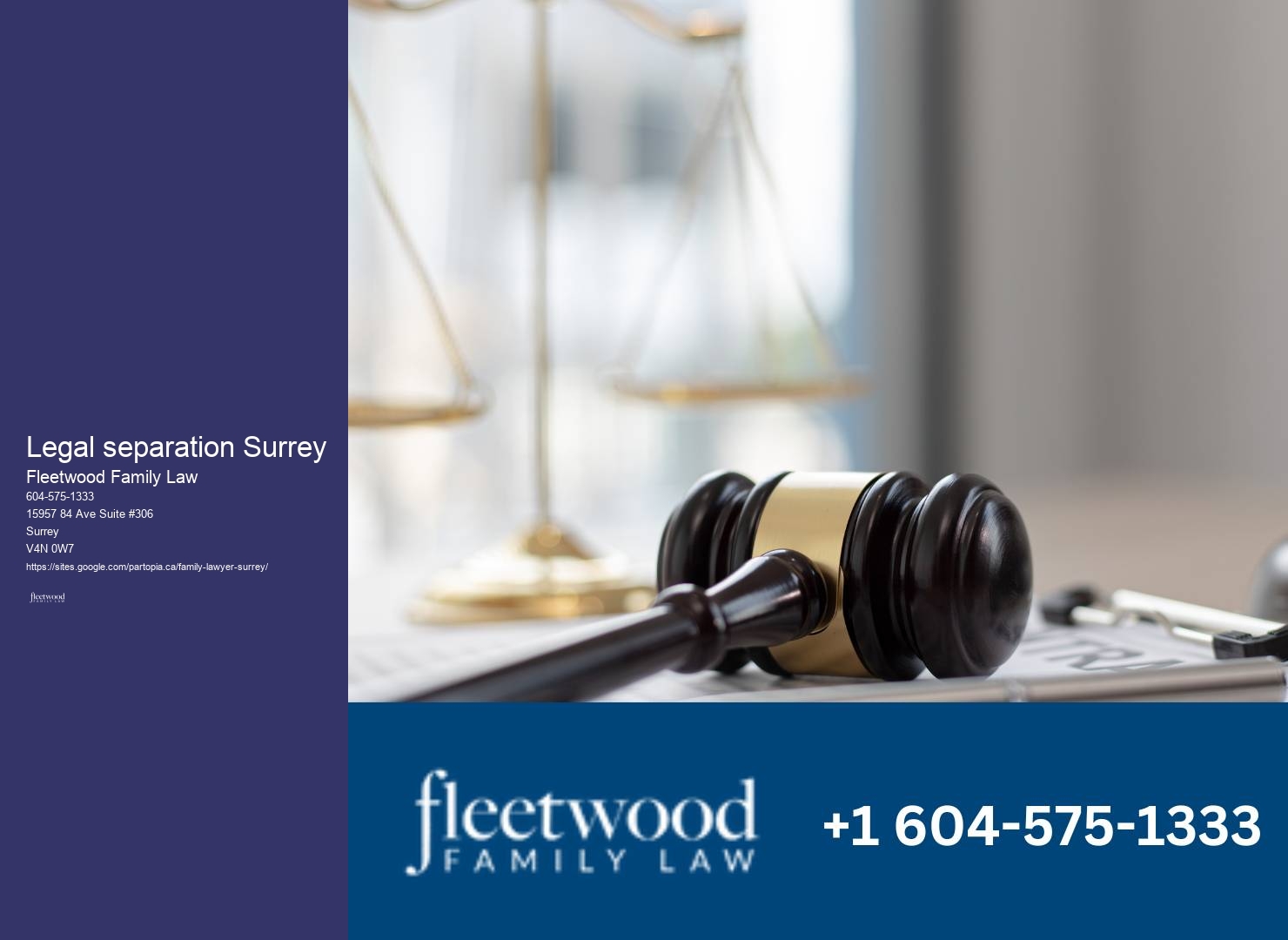 Affordable family legal services Legal separation Surrey