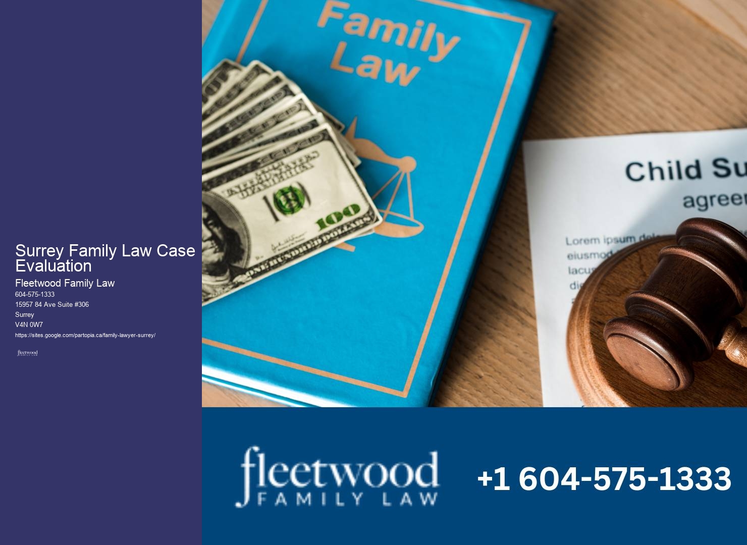 Family Law Advocate Surrey Family Law Case Evaluation