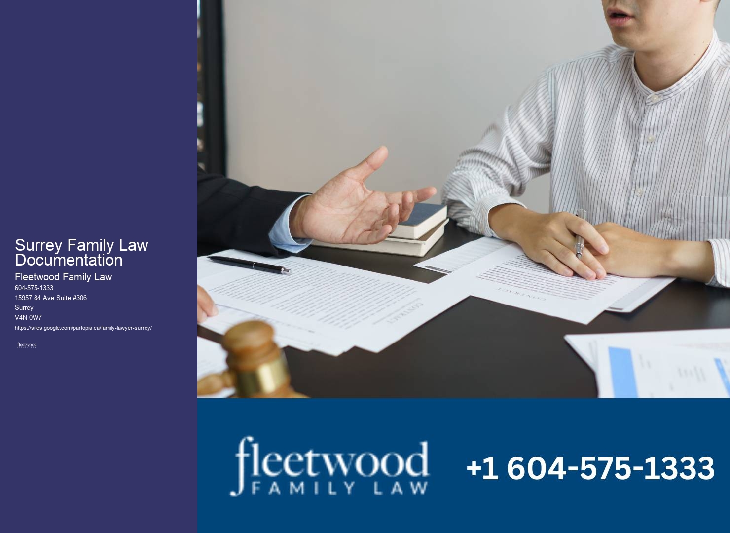 Collaborative divorce process Surrey Family Law Documentation