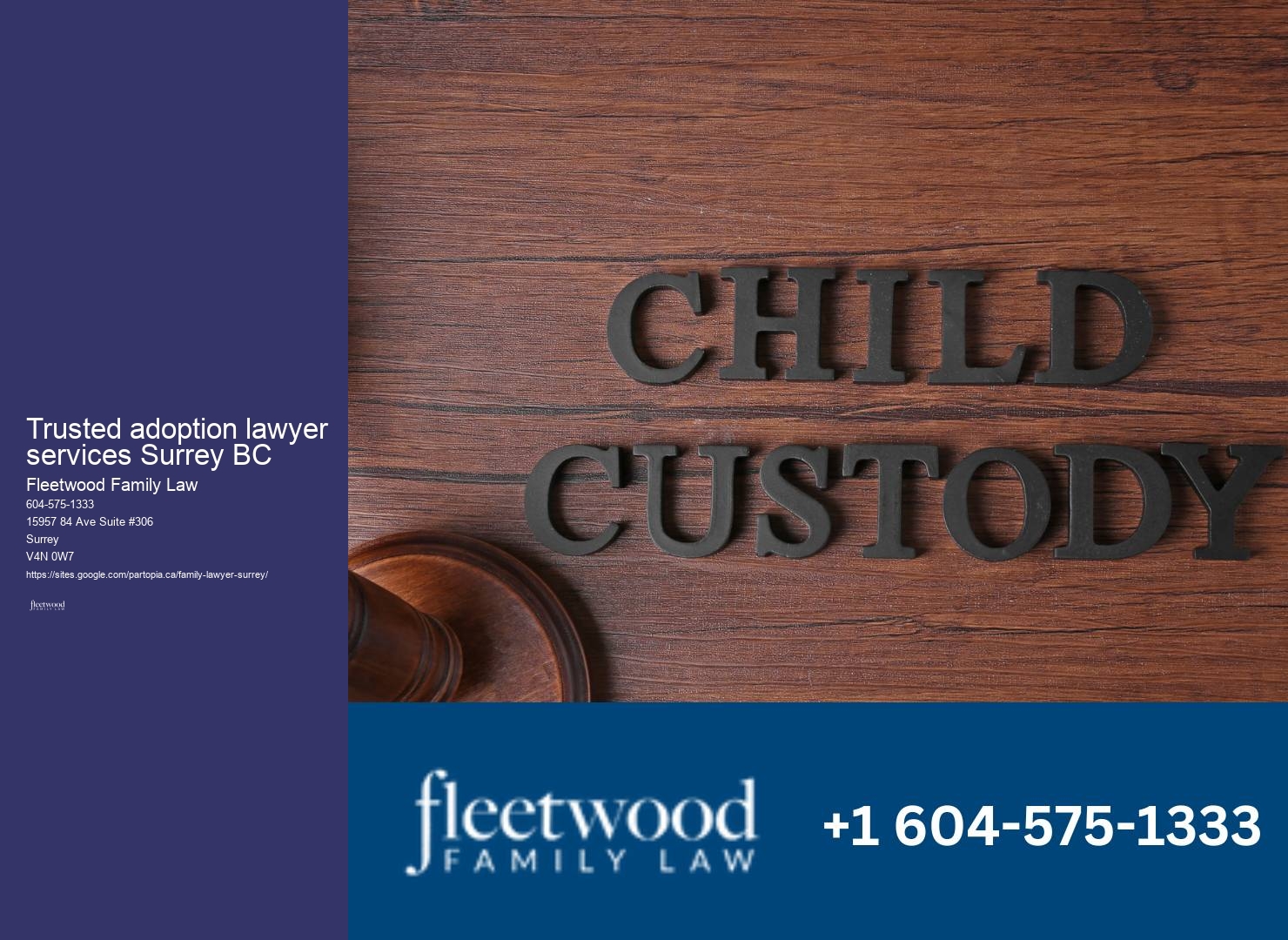 Expert family law advice Trusted adoption lawyer services Surrey BC