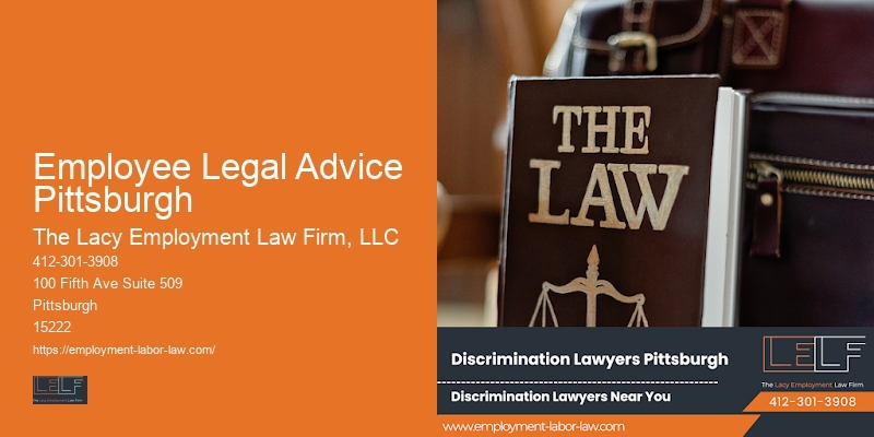 Employee Legal Advice Pittsburgh Attorney for Wrongful Dismissal Cases
