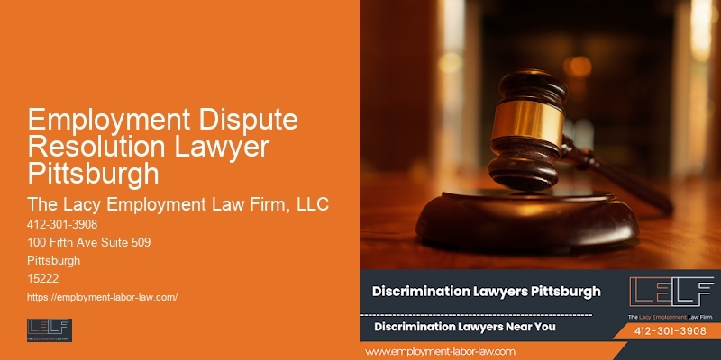 Employment Dispute Resolution Lawyer Pittsburgh workplace accommodation legal advice