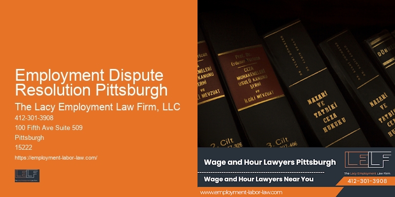 Employment Dispute Resolution Pittsburgh non-compete lawyer