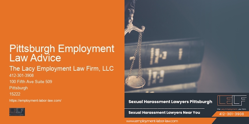 Sexual harassment attorney Pittsburgh Employment Law Advice PA