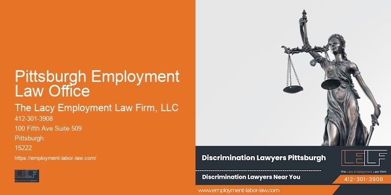 Legal counsel for Pittsburgh Employment Law Office workers