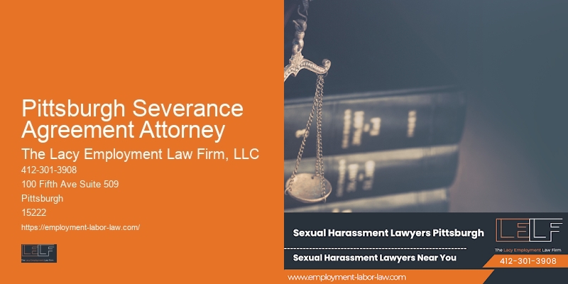 Workplace harassment legal help Pittsburgh Severance Agreement Attorney