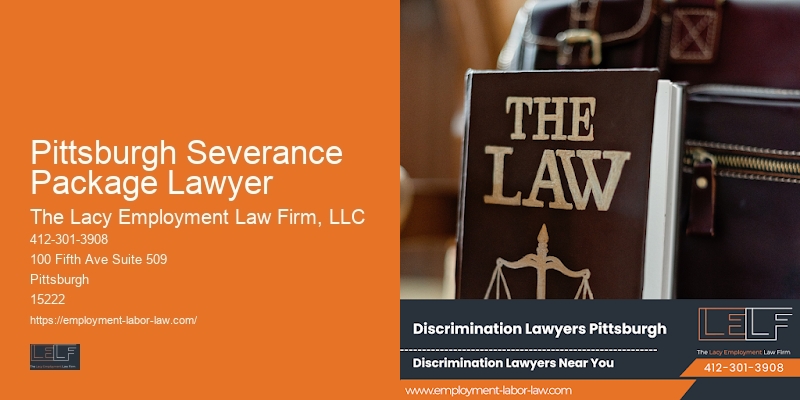 Mediation Services for Employment Law in Pittsburgh Severance Package Lawyer
